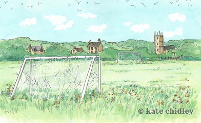 Village footbal pitch, England, I love you