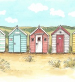 Beach Huts, England , I love you.